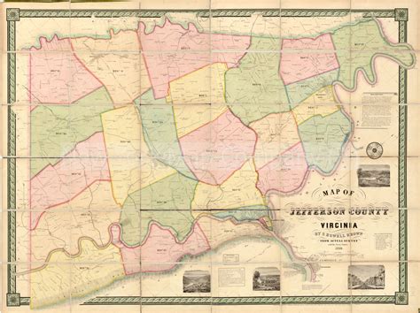Maps Of Old Virginia And Jefferson County West Virginia Gambaran
