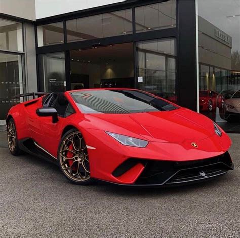 Lamborghini Huracan Performante Spyder Painted In Rosso Mars W