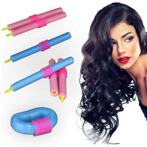 Hot Pcs Flexi Rods Soft Foam Hair Curlers Makers Bendy Twist Hair Diy