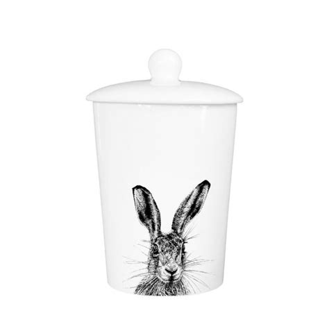 Perky Hare Storage Jar With Lid Little Weaver Arts
