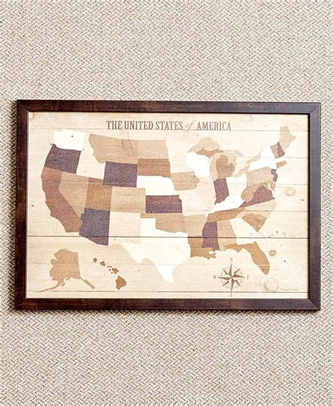Maps Of The States By Michael Mullan Michael Mullan Framed Wall Art