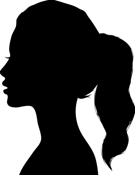 Free Woman Face Silhouette Png Download Free Clip Art