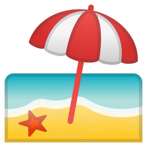 🏖️ Plage Avec Parasol Emoji