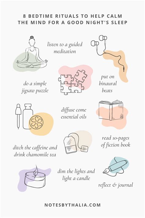 40 Relaxing Bedtime Rituals For A Good Nights Sleep Notes By Thalia Bedtime Ritual Self