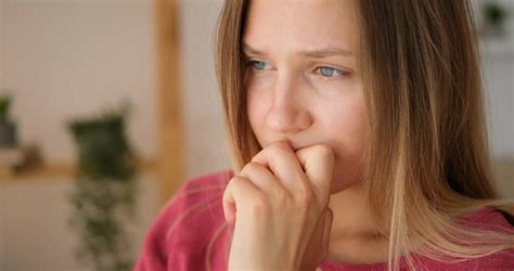 Sad Woman Crying At Home Stock Footage Sbv Storyblocks