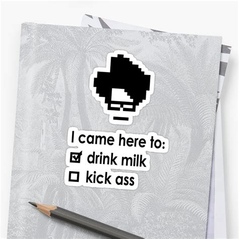 And I Just Finished My Milk Stickers By Richarddd169 Redbubble