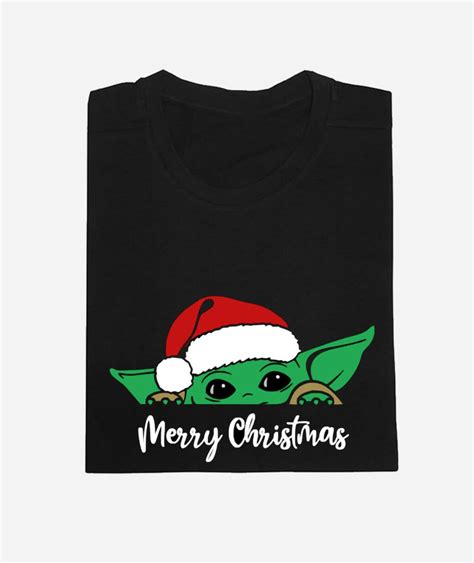 ≫ Polera Grogu Baby Yoda En Navidad Para Niños