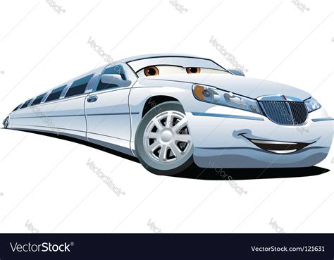 Cartoon Limousine Royalty Free Vector Image Vectorstock