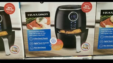 Air fryer chicken wings cook up amazingly crispy and juicy without deep frying. Costco! Gourmia 5 Qt Digital Air Fryer! $49!!! - YouTube