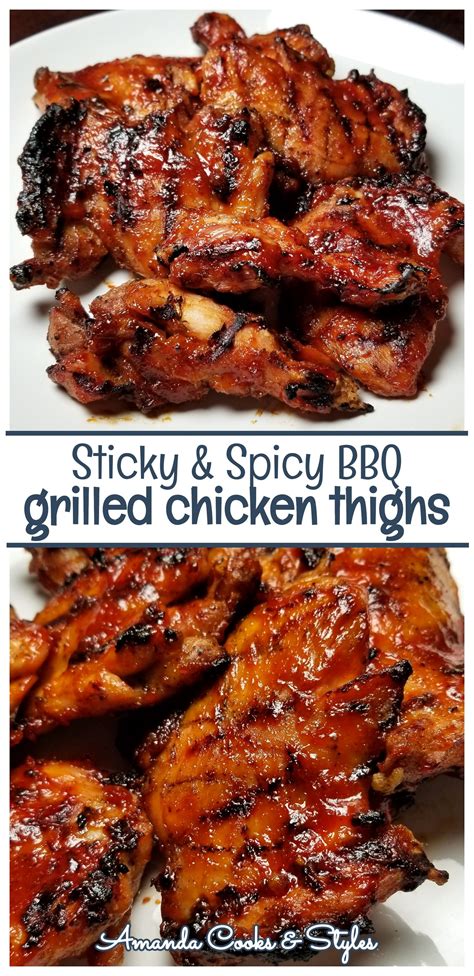Grilled Spicy Bbq Chicken Thighs Artofit