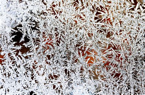 Crystal Frost Pattern On A Cold Morning Glass Stock Photo Image Of