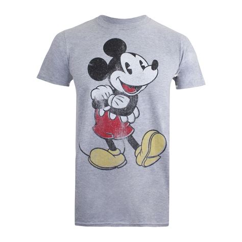 Disneys Mens Mickey Mouse Grey T Shirt The Rainy Days