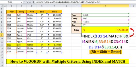How To Vlookup With Multiple Criteria In Multiple Column Quadexcel Com