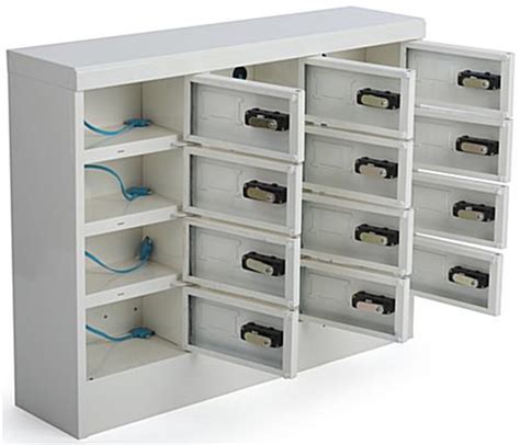 Secure Cell Phone Charger Locker 12 Locking Compartments