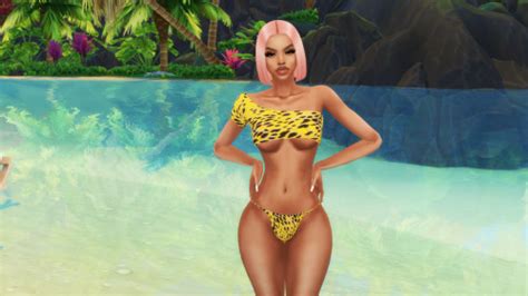 Herrlich Flut Zusammen Sims Leopard Bikini Depotbank Bermad Lebhaft