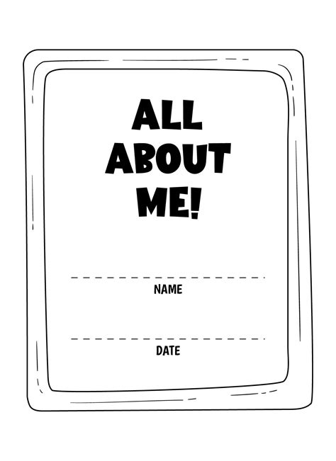 All About Me Mini Book Printable All About Me Workshe