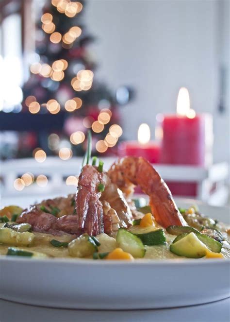 Antipasto Di Natale Specchio Di Polentina Con Gamberoni Ricette Antipasti Idee Alimentari