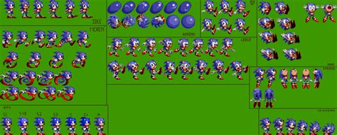 Sonic 1 Redefined Sonic Sprites By Jacoblebeaureal On Deviantart