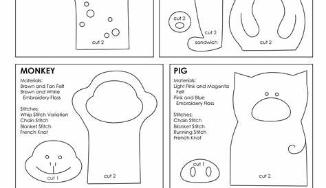 puppet patterns free printables