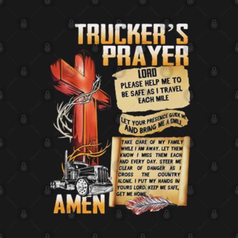 Truckers Prayer Lord Shirt Truckers Prayer Lord T Shirt Teepublic