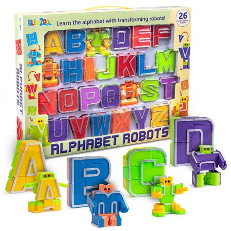 Buy Bleuzoo Alphabet Robots Action Figure Alpha Bots Educational Abc
