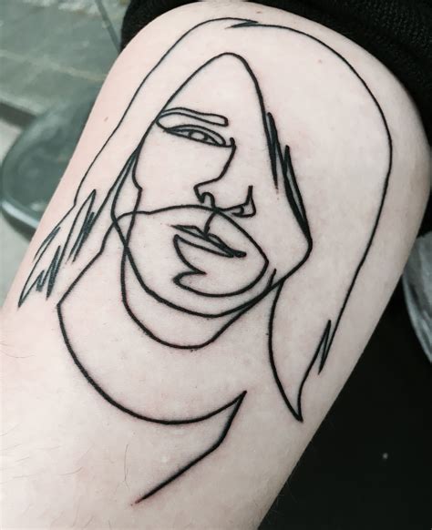 Small kurt cobain portrait tattoo design. Kurt Cobain tattoo | Kurt cobain tattoo, Nirvana tattoo, Memorial tattoos