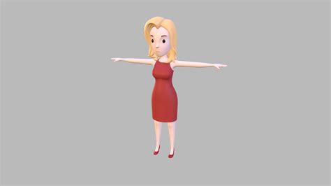 cartoongirl012 girl buy royalty free 3d model by bariacg [682a236] sketchfab store