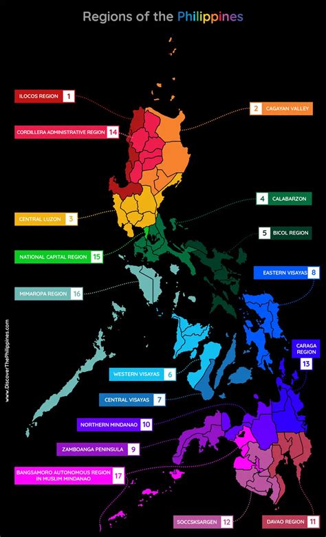Regions Of Philippines Map