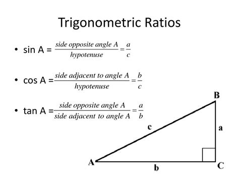 Ppt Trigonometric Ratios In Right Triangles Powerpoint Presentation