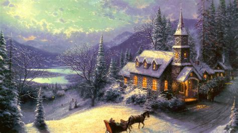 Here you can find the best thomas kinkade wallpapers uploaded by our community. Thomas Kinkade Winter Wallpaper ·① WallpaperTag