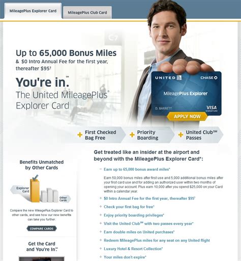 Plus, the card's $99 annual fee is waived for the first year, and there are no foreign transaction fees. Green Espirit: United MileagePlus Explorer Card 65000 bonus Miles