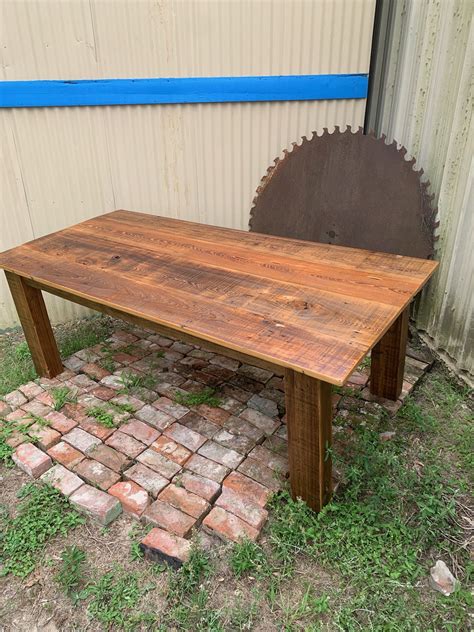 Handmade Wooden Table In Breaux Bridge Grossies Cypress Furniture
