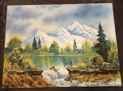 Bob Ross Original Painting Signed For Sale - Visual Motley