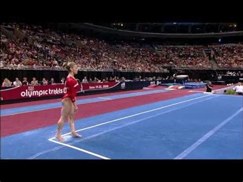Alicia Sacramone Floor Exercise 2008 Olympic Trials Day 1 Video