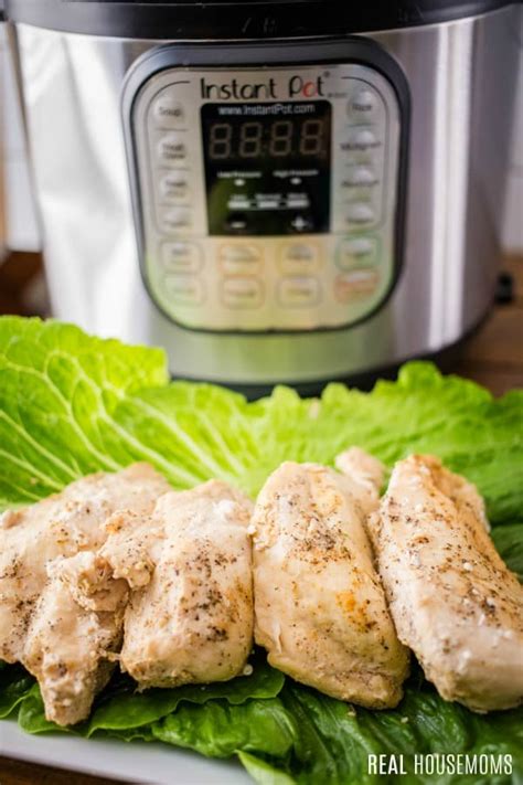 Dip the chicken strips into the seasonings, pressing gently all around to coat. Instant Pot Chicken Breast ⋆ Real Housemoms