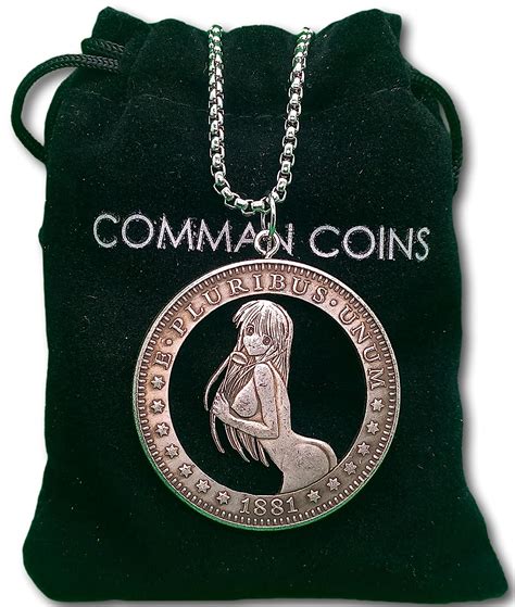 hobo coin cut coin necklace sexy girl anime manga hentai topless american jewelry