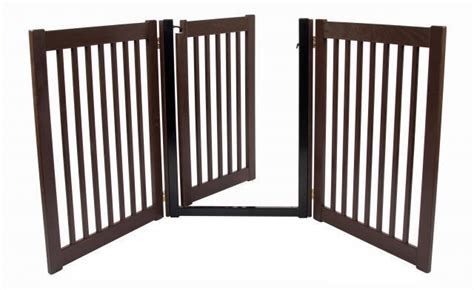 Wood Walk Thru Door Dog Gate Expand To 5 Ft Wide Fence Zig Zag Indoor