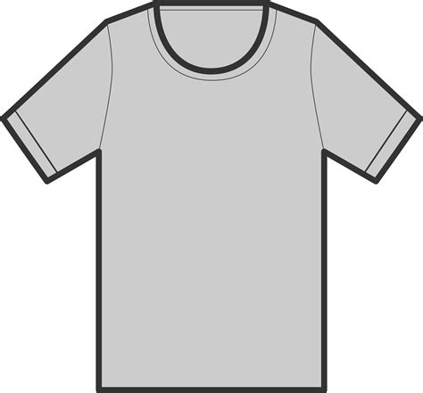 T Shirt Gray Clip Art At Vector Clip Art Online Royalty Free Public