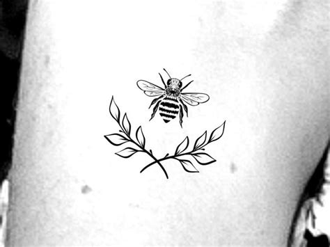 Honey Bee Tattoo Black And White