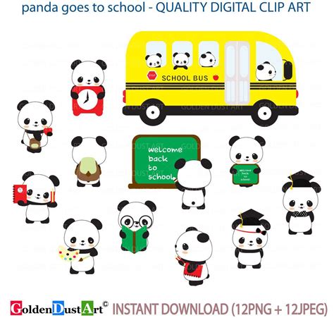 Kawaii Panda Cute Panda Us School Back To School Panda Lindo Arts