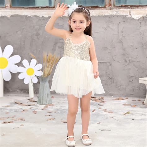 2019 hot selling summer new foreign trade hanging sequins princess dress girl korean princess