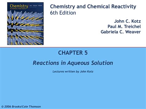 Chapter 5 Aqueous Solutions Powerpoint