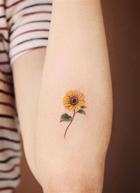 10 Sunflower Tattoo Designs You Should Purpose To Have Eal Care