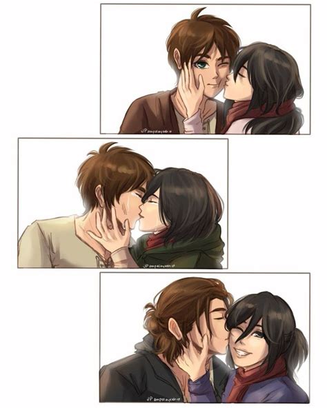 pin by katherine elizabeth on eren x mikasa attack on titan ships attack on titan comic eremika