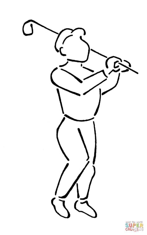 Golfe Equipamento Tudodesenhos Sketch Coloring Page