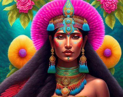 Aztek Mythology Xochiquetzal The Goddess Of Love Beauty Flickr