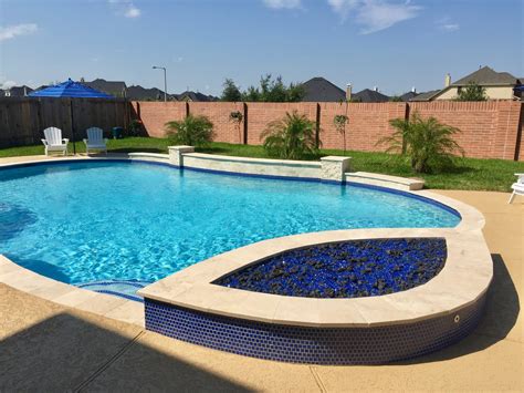 Photos Quartzscapes Sky Blue — Backyard Amenities Houston Pool