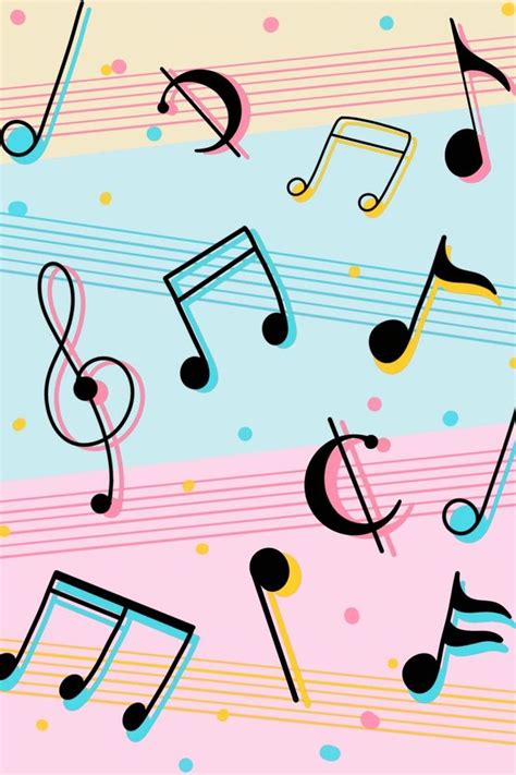 Pin By Jezelle Mae On Cute Wallpapers Music Notes Art Musical
