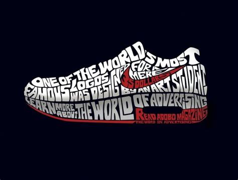 Nike Shoes Typography Ads Typographic Art Lettering Typography