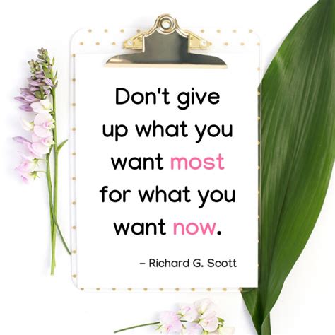 Dont Give Up What You Want Most For What You Want Now Mint Notion